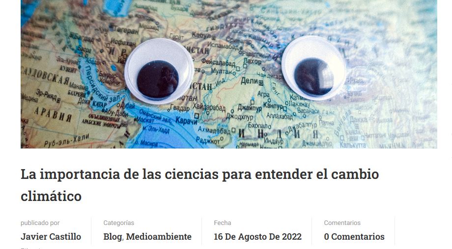 La importancia de las ciencias para entender el cambio climático